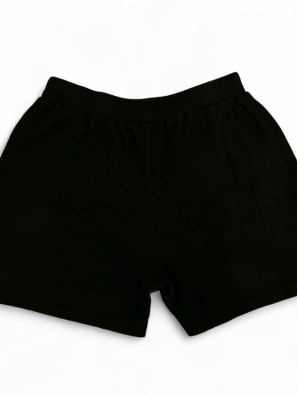 Hype and Vice Indiana University Black Waffle Knit Shorts w/ Pockets - Picture 3 of 4